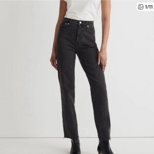 Madewell The Perfect Vintage Straight Jean in Lunar Wash - Size 26